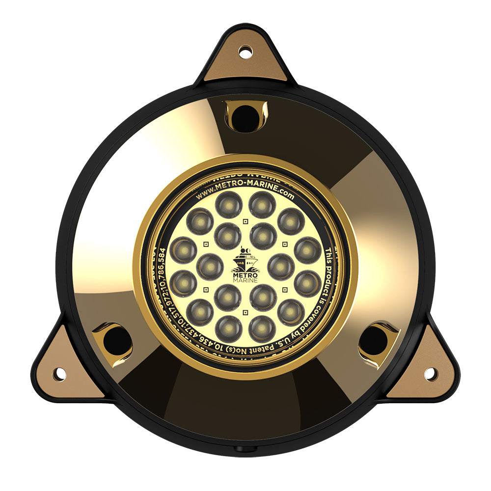 Metro Marine HighOutput Surface Mount Underwater Light wIntelligent Monochromatic LEDs White 90 Beam FSMR1W390