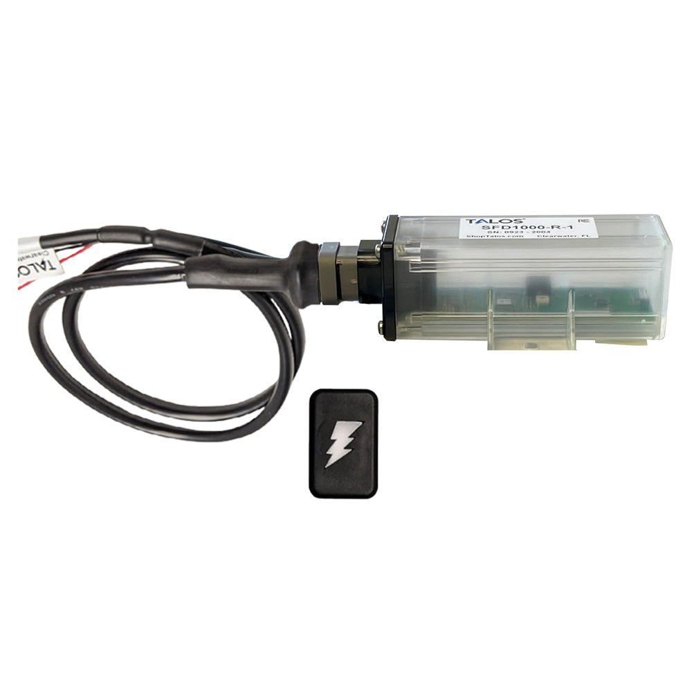TALOS Remote Housing Lightning Detection System w3 Cable Black Rectangular Indicator wTranslucent Housing