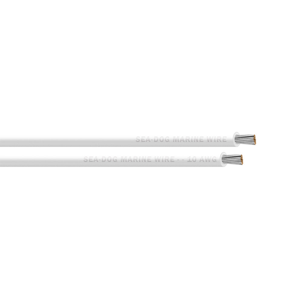 SeaDog 10 AWG White Primary Wire 25 8010050