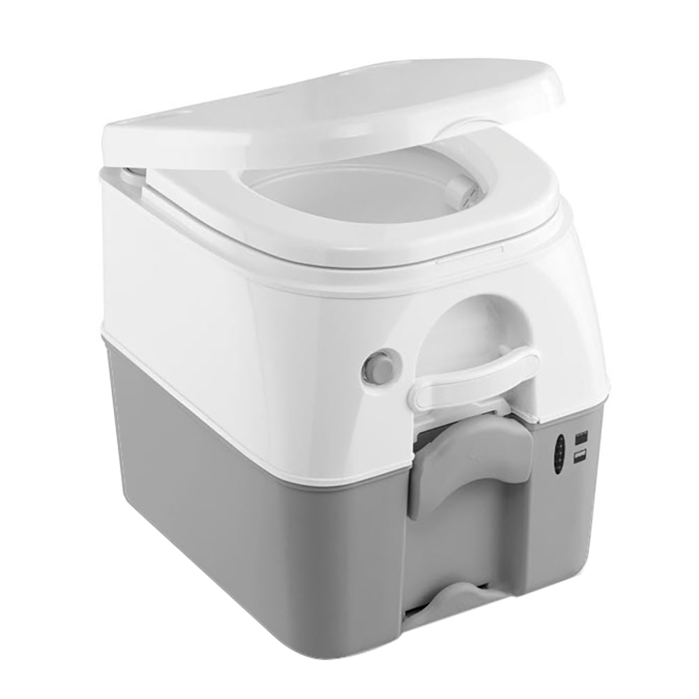 Dometic 975 MSD Portable Toilet wMounting Brackets 5 Gallon Grey 301197506