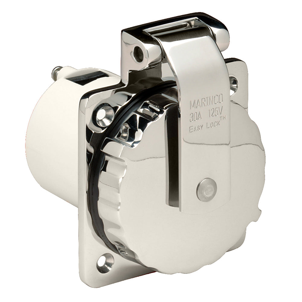 Marinco 303SSELB 30A Power Inlet Stainless Steel 125V 303SSELB