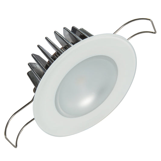 Lumitec Mirage Flush Mount Down Light Glass Finish 3Color RedBlue Non Dimming wWhite Dimming 113198