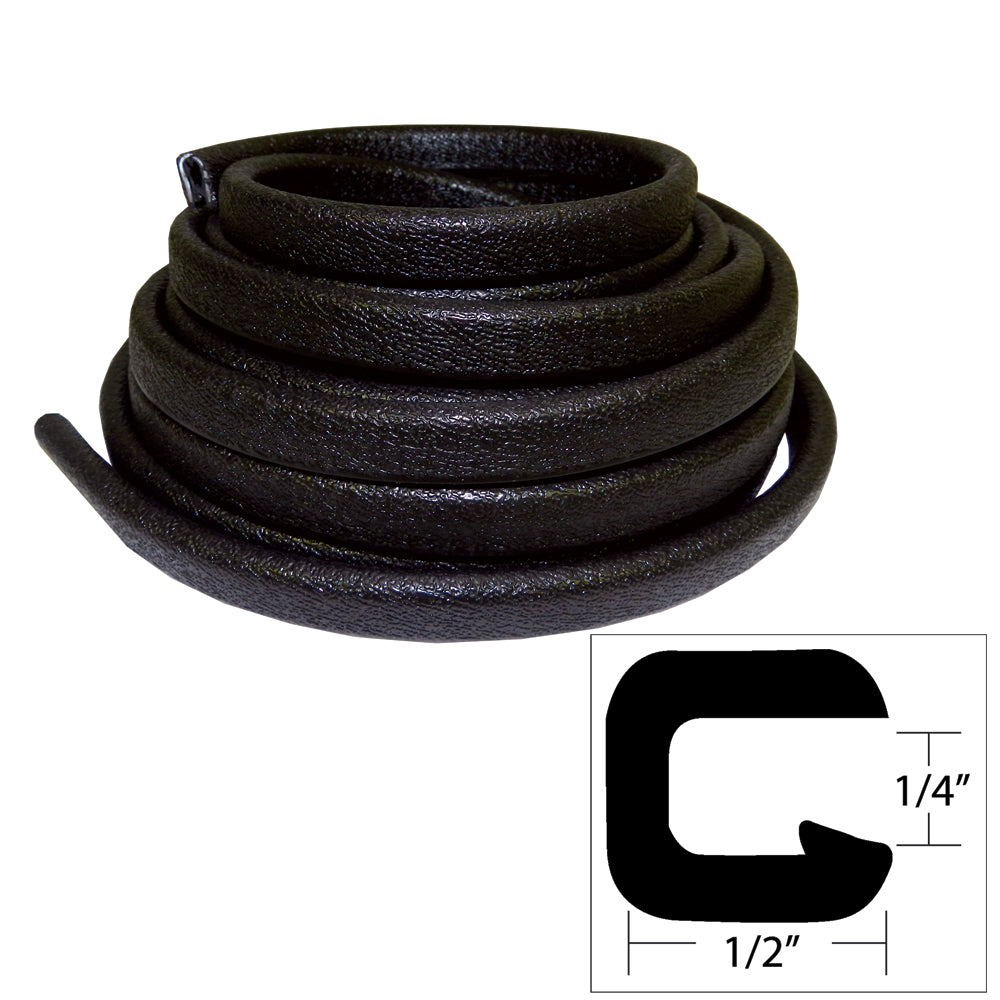 TACO Flexible Vinyl Trim 14 Opening x 12W x 25L Black V301008B251