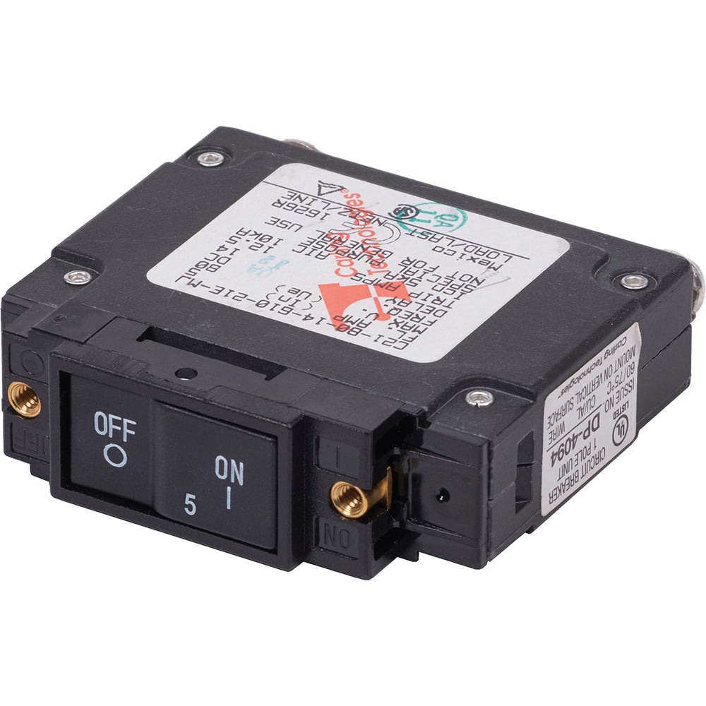 Blue Sea 7440 UL489 Circuit Breaker 5A Flat Rocker 7440