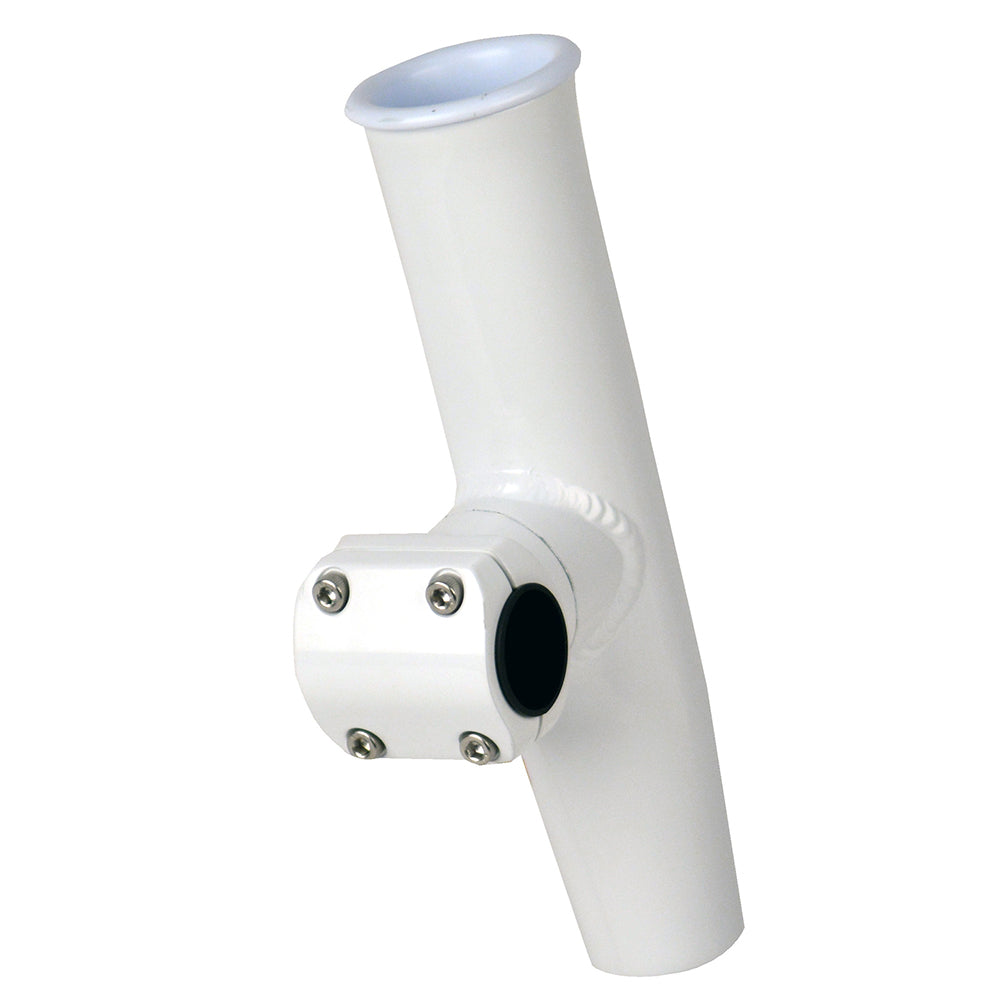 CE Smith Adjustable Mid Mount Rod Holder 114 or 1516 OD White Powder Coat Aluminum wSleeve Hex Key 53774