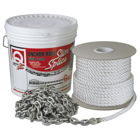 Quick Anchor Rode 25 8mm Chain 200 916 3 Plait Rope FVC080391220Q00
