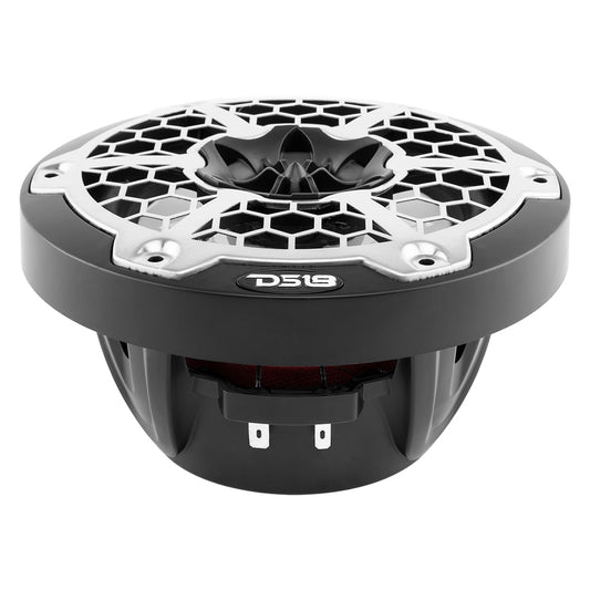 DS18 New Edition HYDRO 65 2Way Marine Speakers wRGB LED Lighting 300W Black NXL6MBK