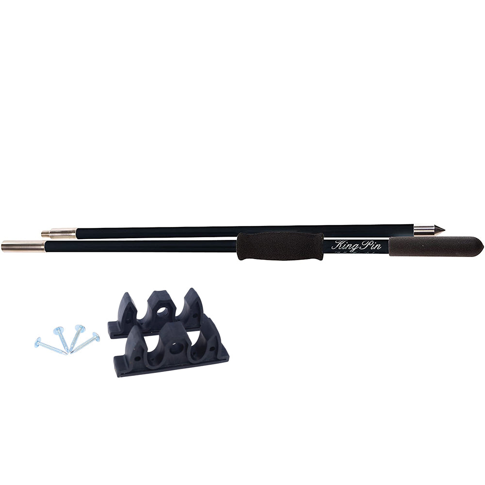 Panther 8 King Pin Anchor Pole 2Piece Black KPP802B