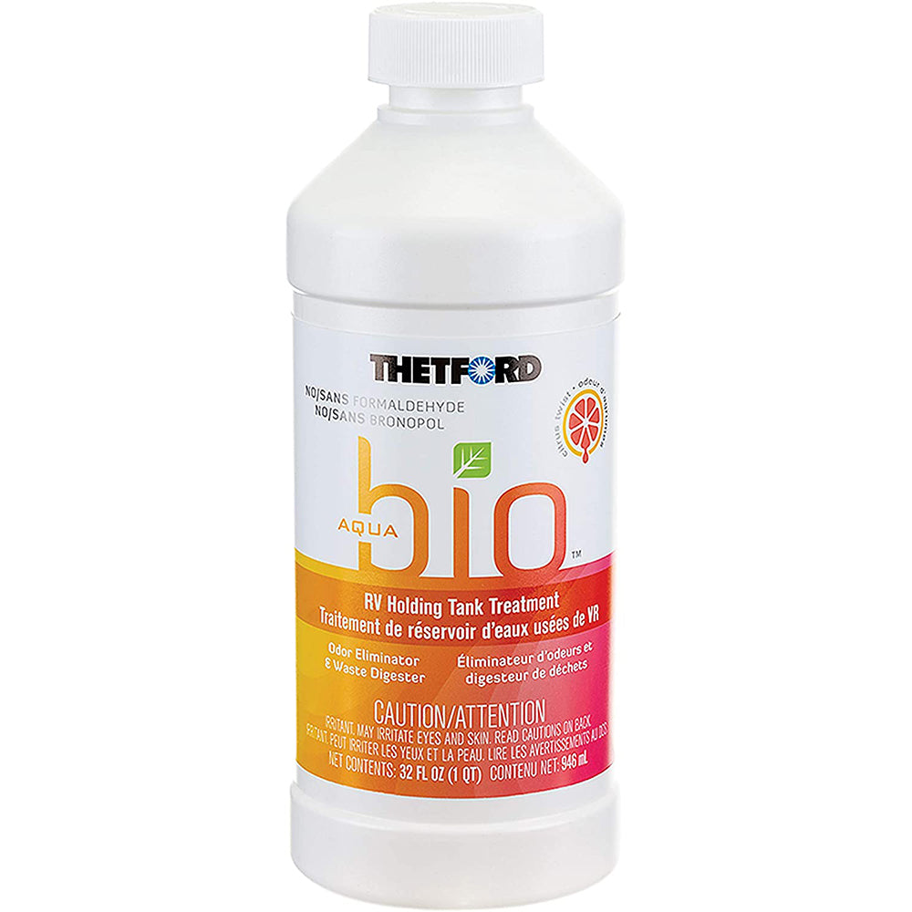 Thetford AquaBio RV Holding Tank Treatment Citrus Twist Scent Formaldehyde Free 32oz 96607