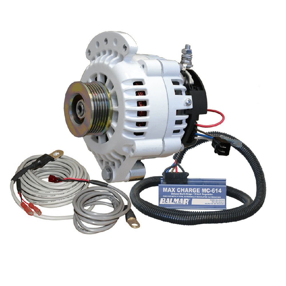 Balmar 621 Series 120A Kit wMC618 Regulator TSensor K6 Pulley Single Foot Mounting Hardware 621VUPMC120K6