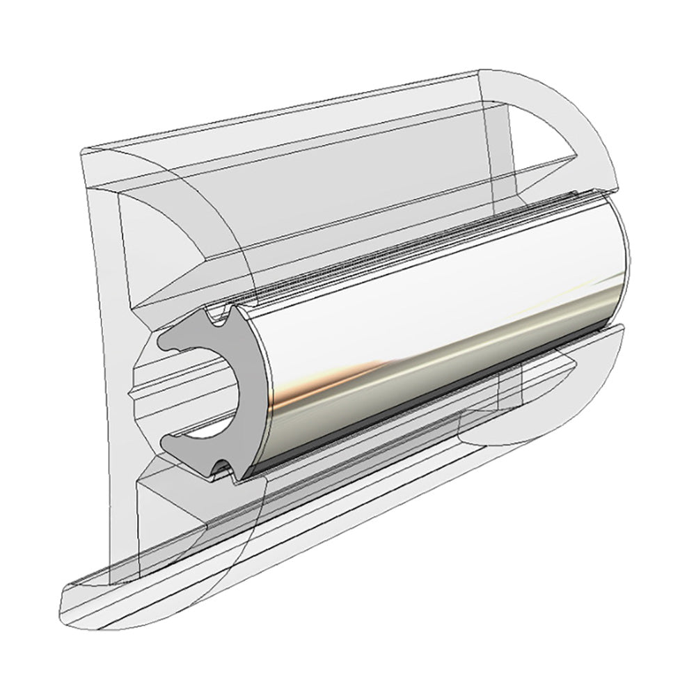 TACO Rub Rail Insert Flexible Chrome 80 V120307CP80