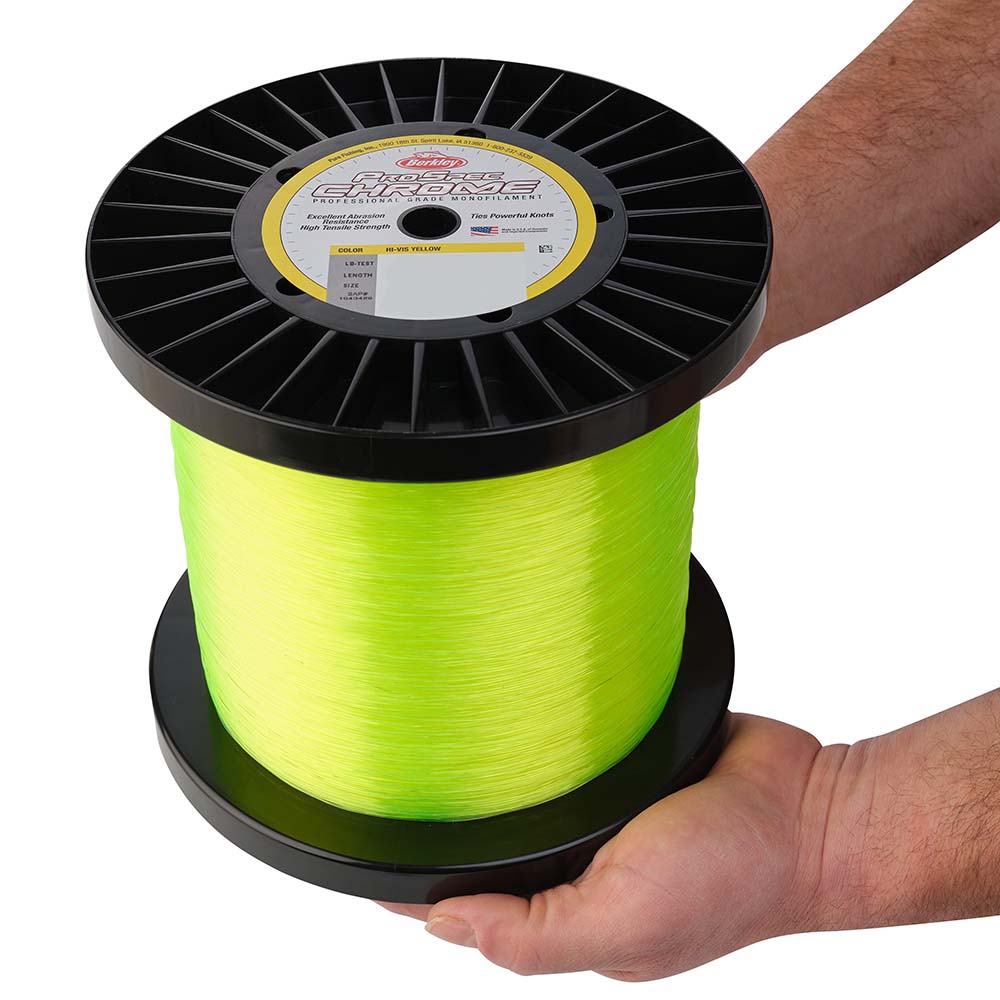 Berkley ProSpec Chrome HiVis Yellow Monofilament 30 lb 5000 yds PSC5B30HVY 1543429