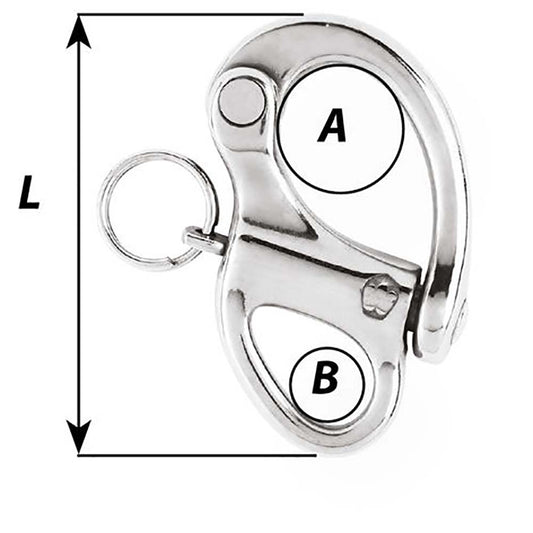 Wichard 138 Snap Shackle wFixed Eye 35mm 2470W