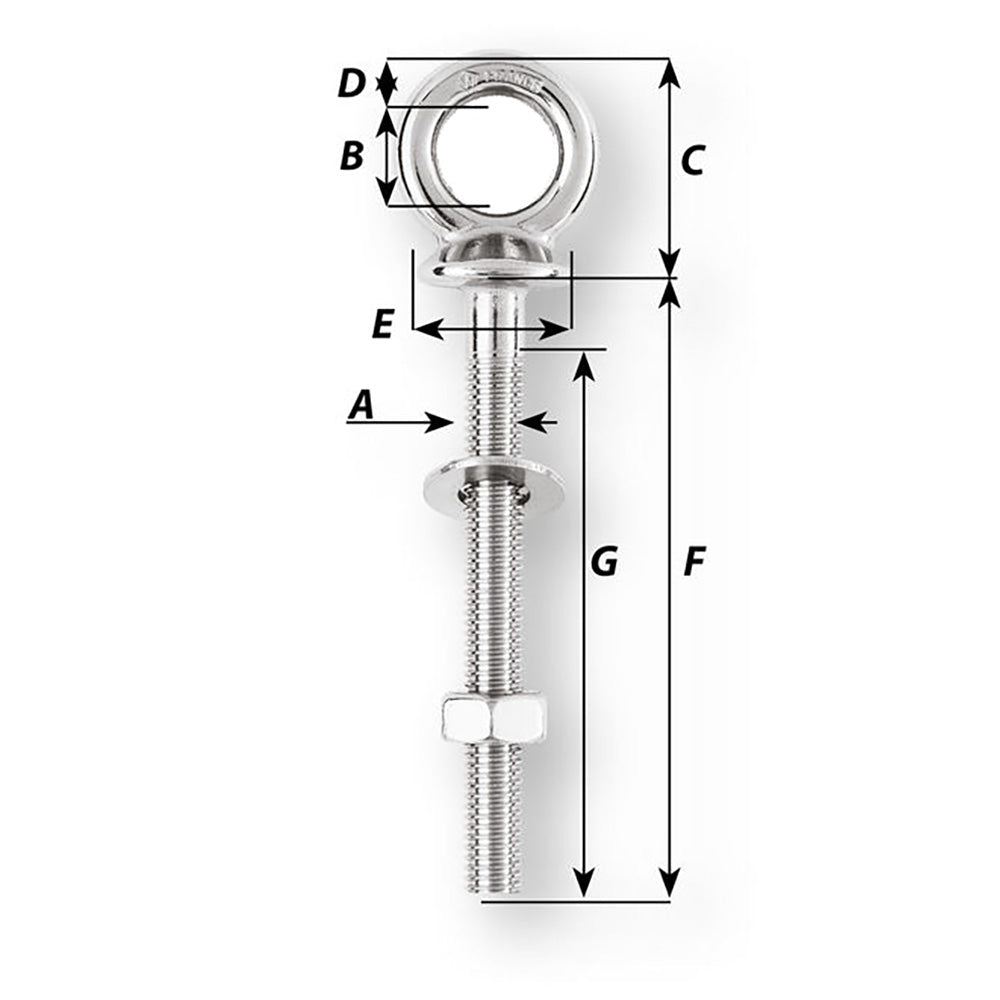 Wichard Eye Bolt Diameter 532 Length 4 6493W