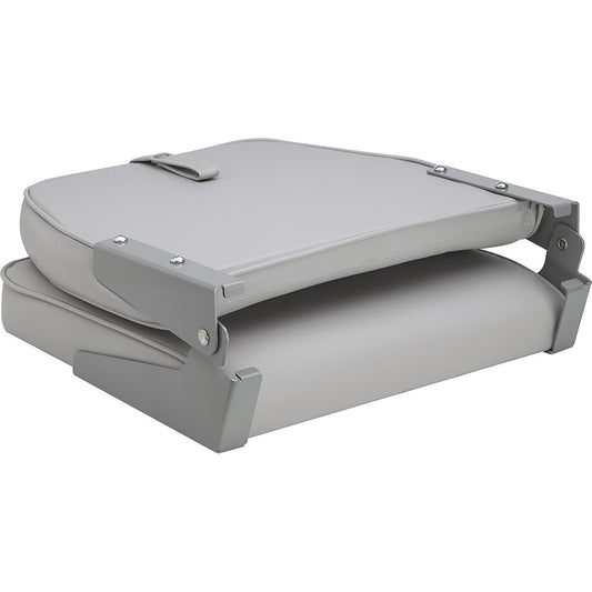Attwood SwivlEze Low Back Padded Flip Seat Grey 98395GY