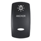 Pacer Actuator  ANCHOR fV Series Contura Switches  Black  Laser Etched TopBottom Light EV2LEANC