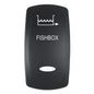 Pacer Actuator  FISHBOX fV Series Contura Switches  Black  Laser Etched TopBottom Light EV2LEFBX