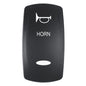 Pacer Actuator  HORN fV Series Contura Switches  Black  Laser Etched TopBottom Light EV2LEHRN