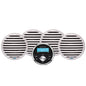 Aquatic AV Economy Gauge StereoSpeakers Kit  White EG200