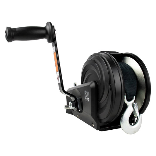 Powerwinch Select Series Winch 2500lb 2 Speed 8 Crank Arm  Carbon Black 21400W25008BR