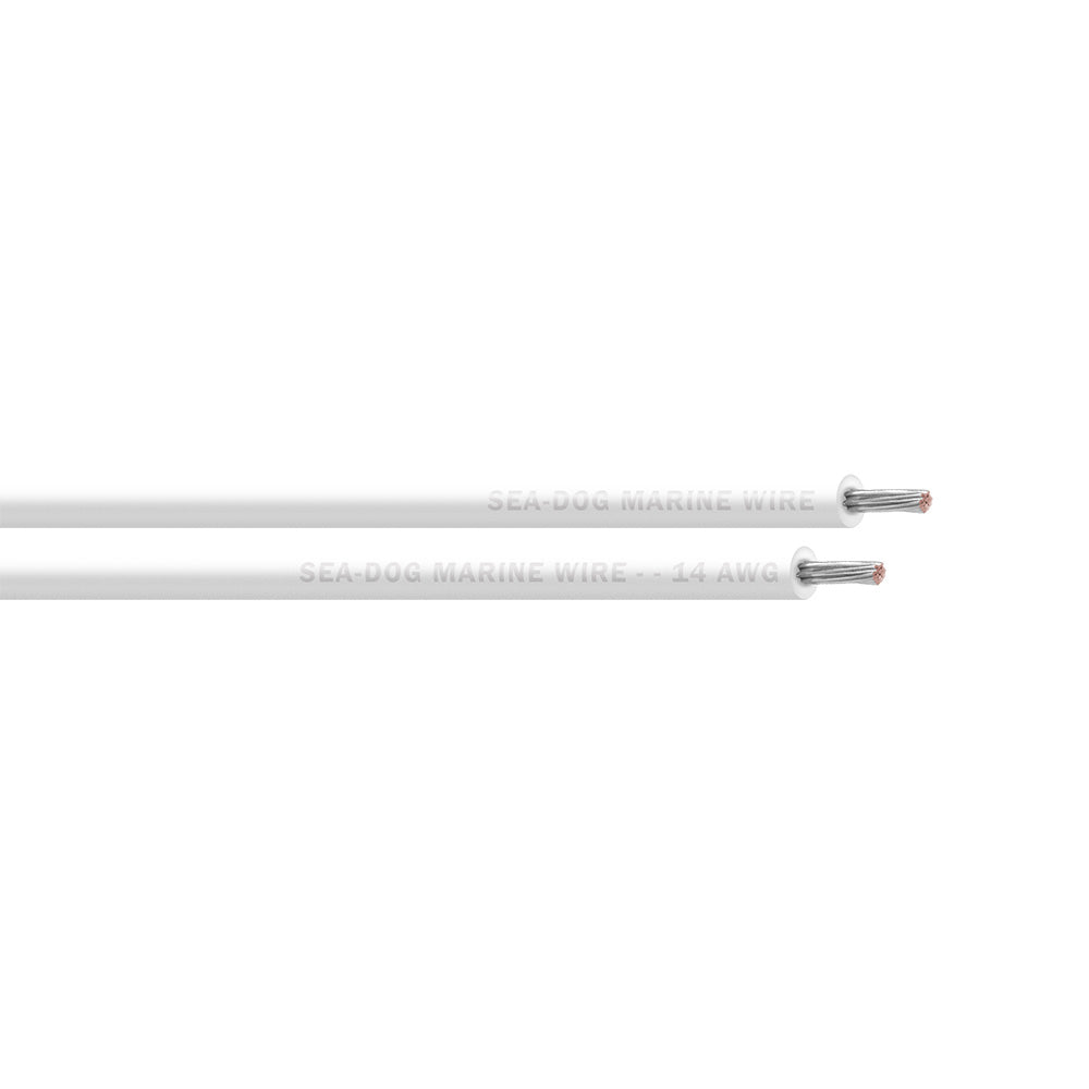 SeaDog 14 AWG White Primary Wire  1000 8014059