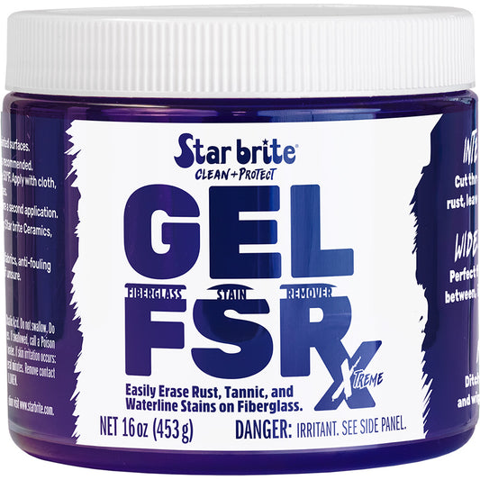 Star brite GEL FSR Xtreme Fiberglass Stain Remover  16 oz 205216
