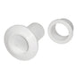 TH Marine Recessed Flapper Scupper Drains  White RFS2DP