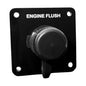 Flushmaster Vertical Single Outlet Flush Port Reroute  Black Acrylic  12 Barb SMQCR1BV12