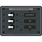 Blue Sea 8025 DC 3 Position Breaker Panel  White Switches 8025