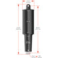 Lenco 101XD Extreme Duty Actuator  12V  2 14 Stroke  38 Hardware 15056001