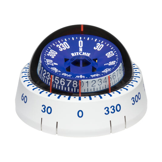 Ritchie XP98W XPort Tactician Compass  Surface Mount  White XP98W
