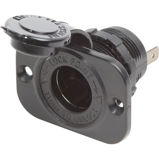 Blue Sea 12 Volt Dash Socket  Black 1011