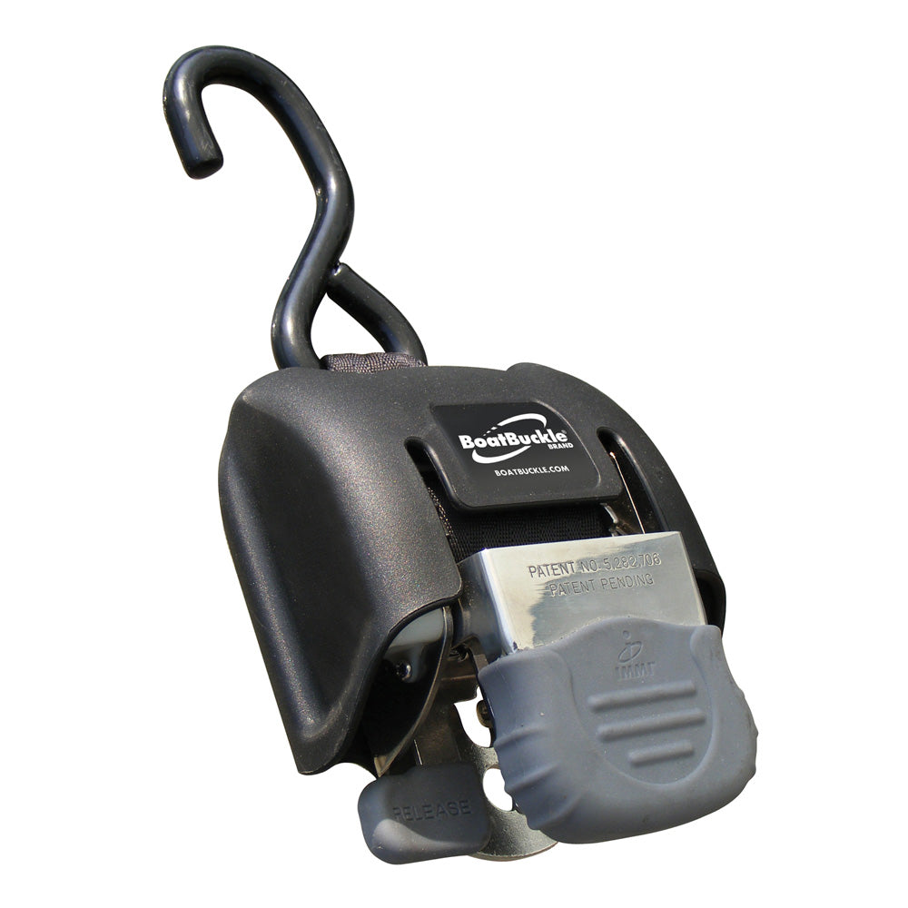 BoatBuckle G2 Retractable Transom TieDown  243  Pair  Stainless Steel F14256