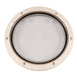 Beckson 8 Clear Center PryOut Deck Plate  Beige DP81NC