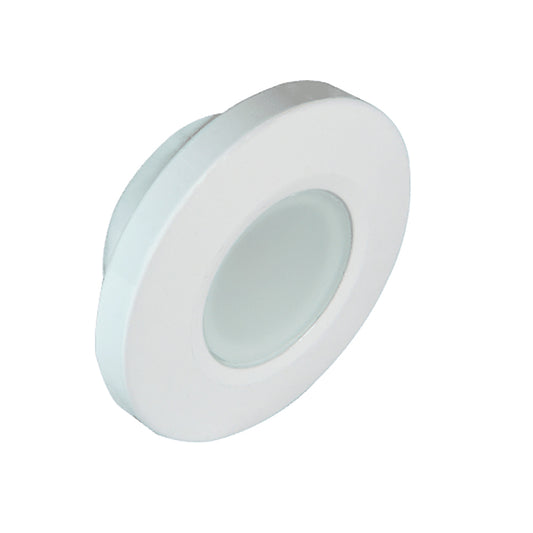 Lumitec Orbit Flush Mount Down Light Spectrum RGBW  White Housing 112527