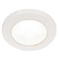 Hella Marine EuroLED 75 3 Round Screw Mount Down Light  White LED  White Plastic Rim  24V 958110111