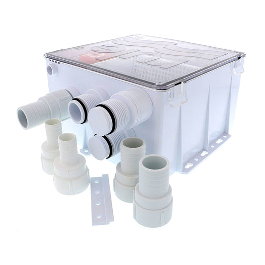 Rule Shower Drain Box w1100 GPH Pump  24V 99B24