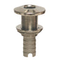 GROCO Stainless Steel Hose Barb ThruHull Fitting  118 HTH1125S