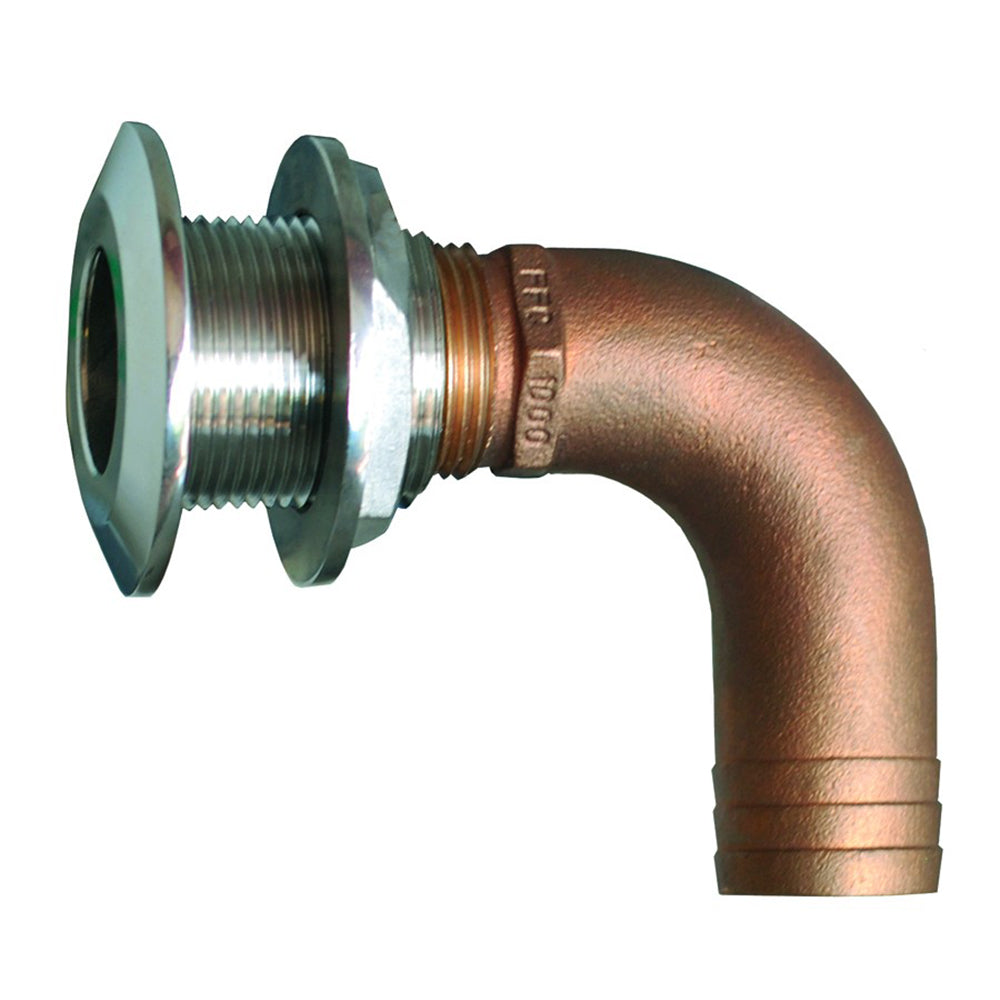 GROCO 1 90 Degree Hose ThruHull Fitting  HTHC1000S