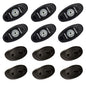 RIGID Industries ASeries Rock Light Kit  6 Red Lights  Black 400263