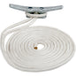 SeaDog Double Braided Nylon Dock Line  34 x 25  White 302119025WH1
