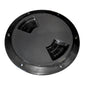 SeaDog QuarterTurn Textured Deck Plate wInternal Collar  Black  8 3363871