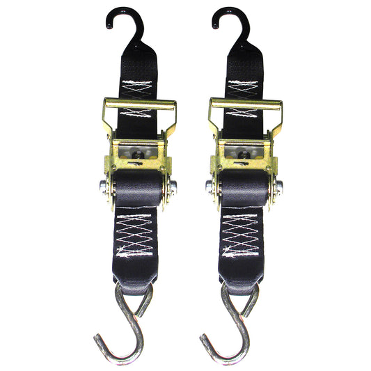 Rod Saver HeavyDuty Ratchet Trailer TieDown  2 x 5  Pair R2TTD5