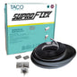 TACO SuproFlex Rub Rail Kit  Black wFlex Chrome Insert  2H x 2932W x 80L V119990BBK802