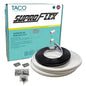 TACO SuproFlex Rub Rail Kit  White with Flex Chrome Insert  2H x 2932W x 60L V119990WCM602