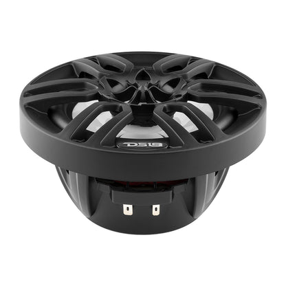 DS18 HYDRO 65 2Way Marine Speakers wRBG LED Lights 300W  Matte Black NXL6BK