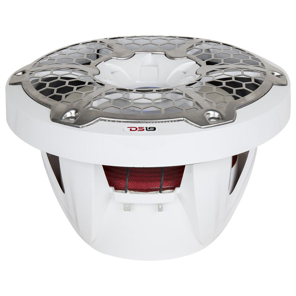 DS18 HYDRO 10 Subwoofer wRGB Lights  600W  White NXL10SUB