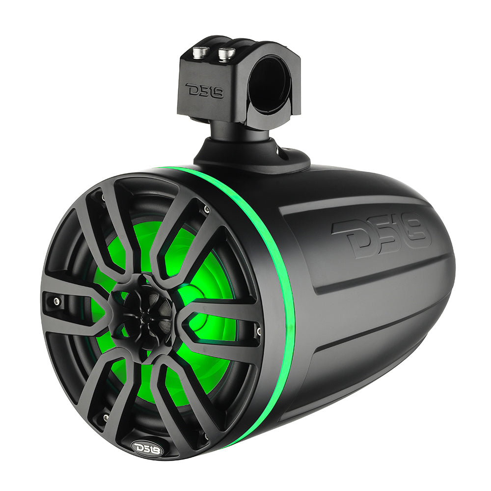 DS18 X Series HYDRO 65 Wakeboard Pod Tower Speaker wRGB LED Lights  300W  Matte Black  NXLX6TPBK