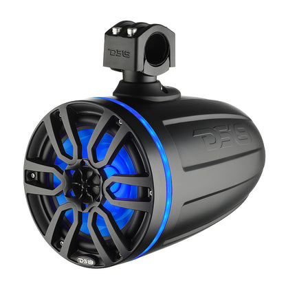 DS18 X Series HYDRO 65 Wakeboard Pod Tower Speaker wRGB LED Lights  300W  Matte Black  NXLX6TPBK