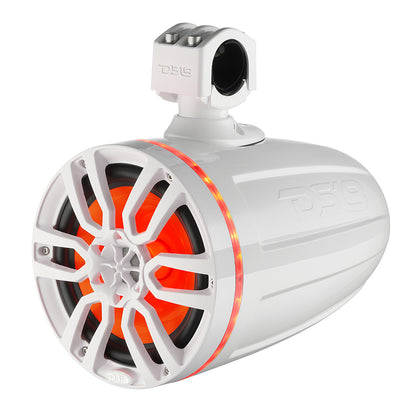 DS18 X Series HYDRO 8 Wakeboard Pod Tower Speaker wRGB LED Light  375W  White  NXLX8TPWH